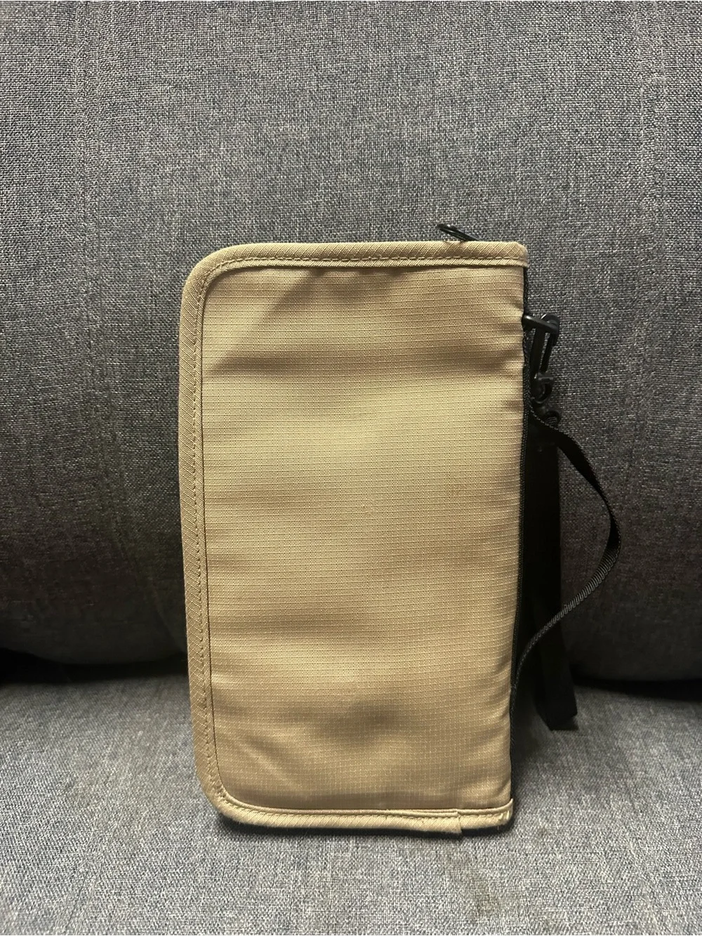 L.L. Bean Tan Nylon Passport ID Card Holder